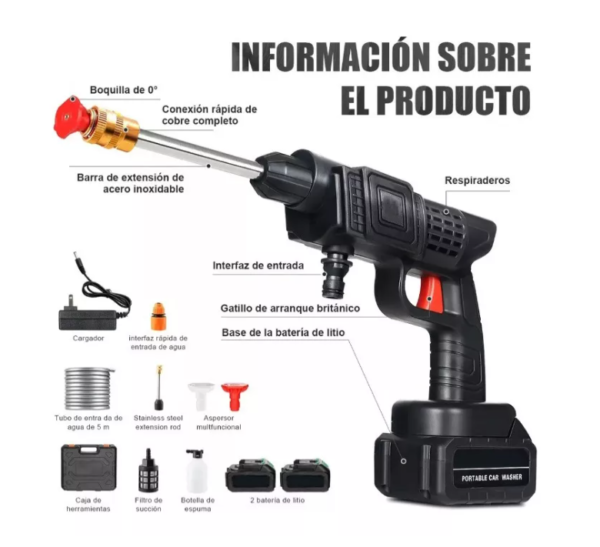 Hidrolavadora Inalámbrica Portátil