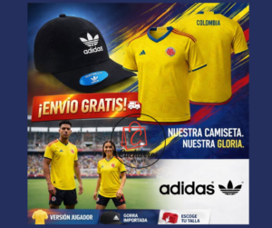 COMBO MUNDIAL CAMISETA COL + GORRA IMPORTADA