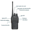 2 Radios walkie talkie Baofeng Y accesorios