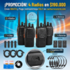 Radios 888H Baofeng x 4 und Carga Usb Tipo C
